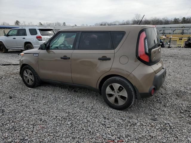 KNDJN2A24F7137556 - 2015 KIA SOUL BROWN photo 2