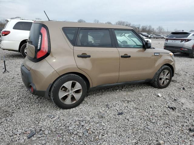 KNDJN2A24F7137556 - 2015 KIA SOUL BROWN photo 3