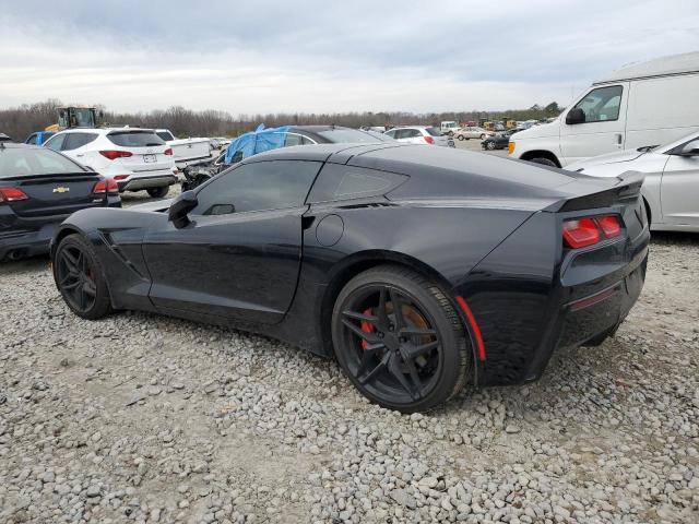 1G1YF2D79E5104736 - 2014 CHEVROLET CORVETTE STINGRAY 3LT BLACK photo 2