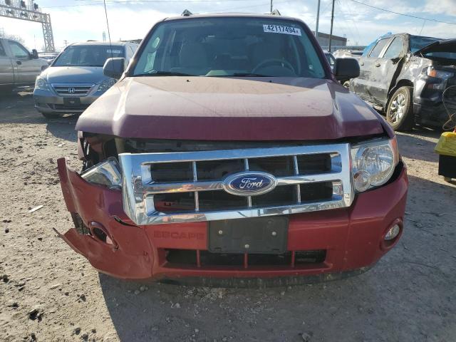 1FMCU9DG6BKC37088 - 2011 FORD ESCAPE XLT RED photo 5