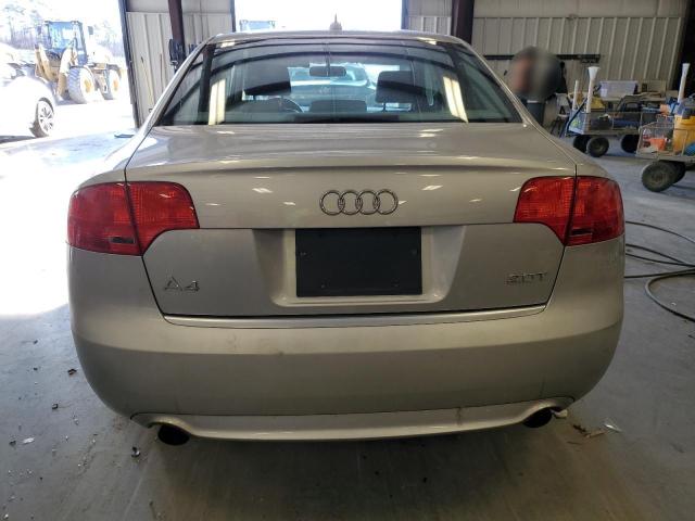 WAUAF78EX8A032713 - 2008 AUDI A4 2.0T SILVER photo 6