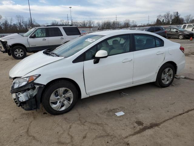 19XFB2F54DE251720 - 2013 HONDA CIVIC LX WHITE photo 1