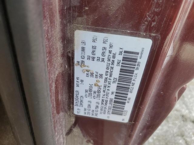 1B7MF33631J203803 - 2001 DODGE RAM 3500 MAROON photo 10