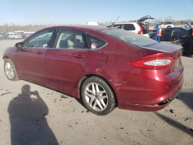 1FA6P0H7XG5112010 - 2016 FORD FUSION SE RED photo 2