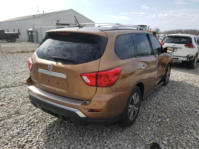 5N1DR2MN9HC613250 - 2017 NISSAN PATHFINDER S GOLD photo 4