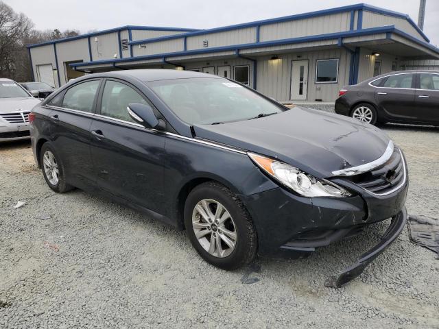 5NPEB4AC5EH907143 - 2014 HYUNDAI SONATA SE GLS CHARCOAL photo 4