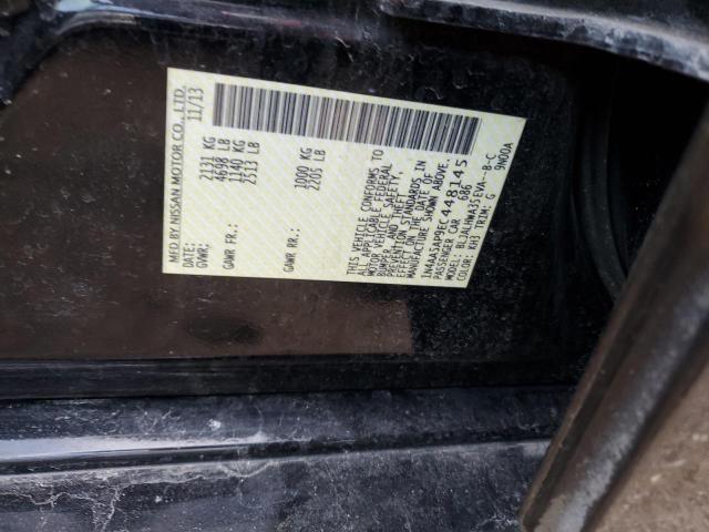 1N4AA5AP9EC448145 - 2014 NISSAN MAXIMA S BLACK photo 13