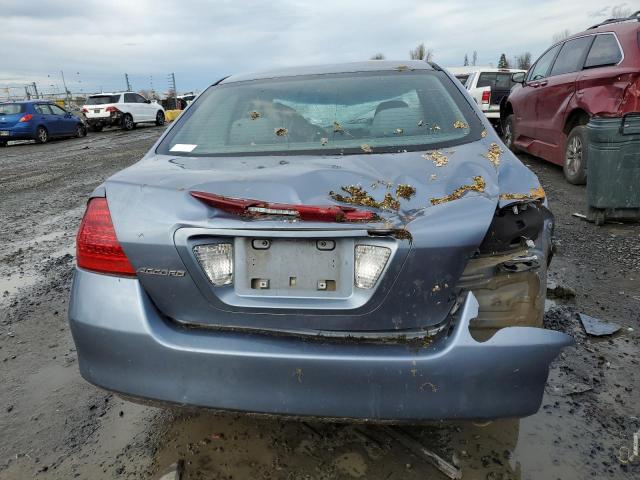 1HGCM564X7A089932 - 2007 HONDA ACCORD LX BLUE photo 6