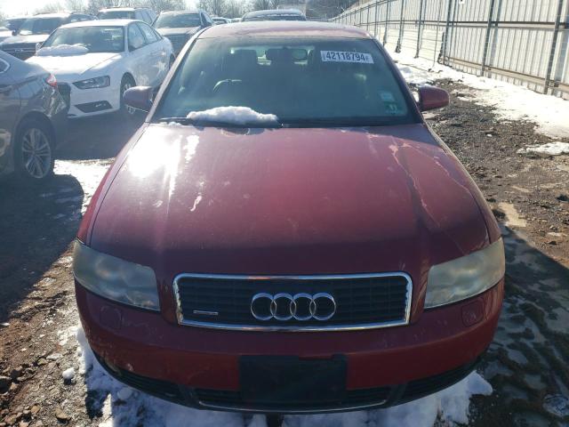 WAULC68E73A322637 - 2003 AUDI A4 1.8T QUATTRO RED photo 5