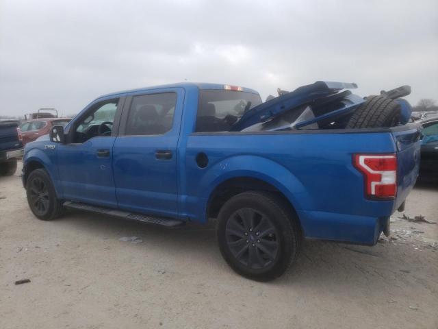 1FTEW1CP3LFA37709 - 2020 FORD F150 SUPERCREW BLUE photo 2