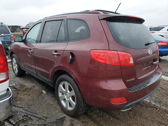 5NMSH73EX8H183842 - 2008 HYUNDAI SANTA FE SE MAROON photo 2