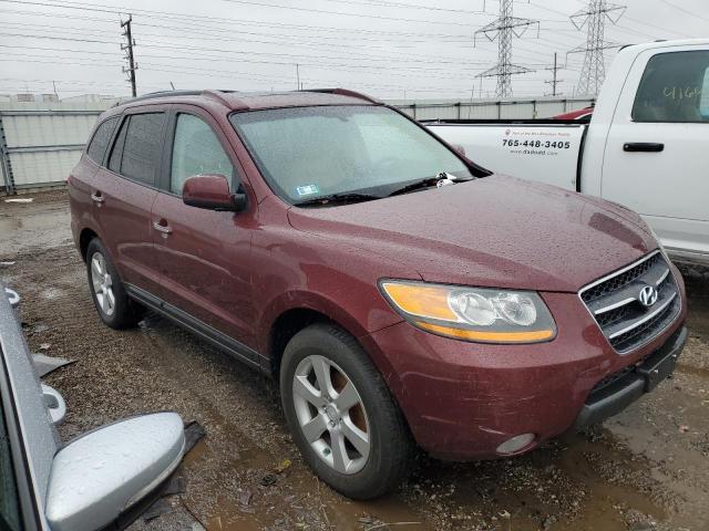 5NMSH73EX8H183842 - 2008 HYUNDAI SANTA FE SE MAROON photo 4