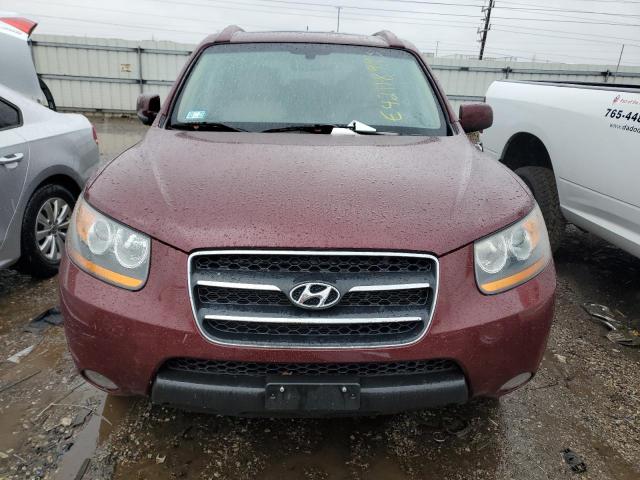 5NMSH73EX8H183842 - 2008 HYUNDAI SANTA FE SE MAROON photo 5