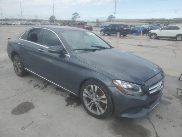 55SWF4KB1GU137425 - 2016 MERCEDES-BENZ C 300 4MATIC GRAY photo 4