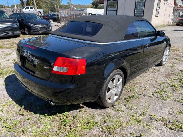 WAUAC48H76K009141 - 2006 AUDI A4 1.8 CABRIOLET BLACK photo 4