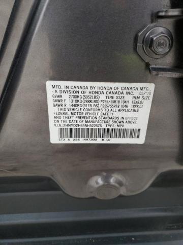 2HNYD2H69AH522676 - 2010 ACURA MDX TECHNOLOGY CHARCOAL photo 13