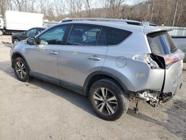 2T3RFREV8HW554604 - 2017 TOYOTA RAV4 XLE SILVER photo 2