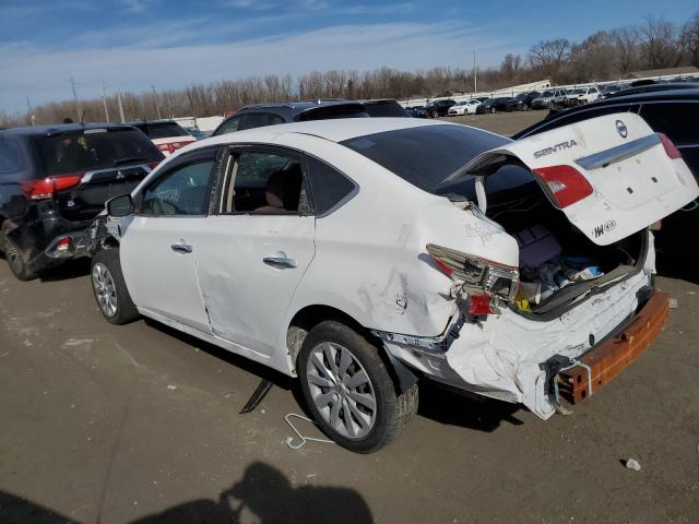 3N1AB7AP5JY270595 - 2018 NISSAN SENTRA S WHITE photo 2