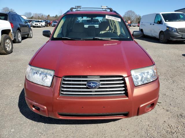 JF1SG636X6H728948 - 2006 SUBARU FORESTER 2.5X RED photo 5