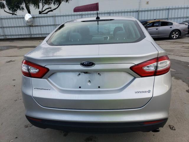 3FA6P0UUXFR106358 - 2015 FORD FUSION S HYBRID GRAY photo 6