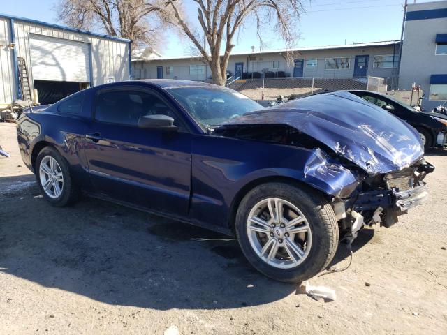 1ZVBP8AM2C5221852 - 2012 FORD MUSTANG BLUE photo 4
