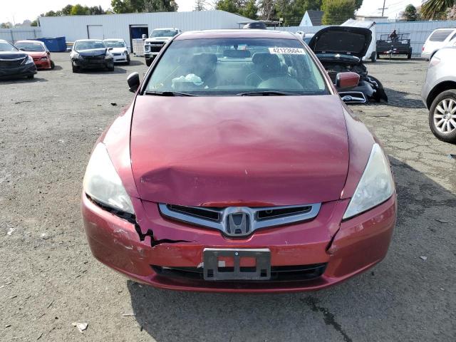 1HGCM66594A043812 - 2004 HONDA ACCORD EX RED photo 5