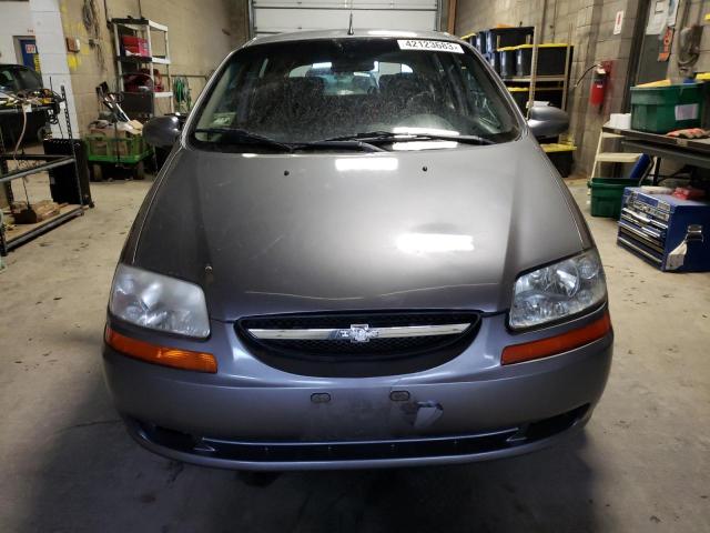 KL1TD66677B790208 - 2007 CHEVROLET AVEO BASE GRAY photo 5