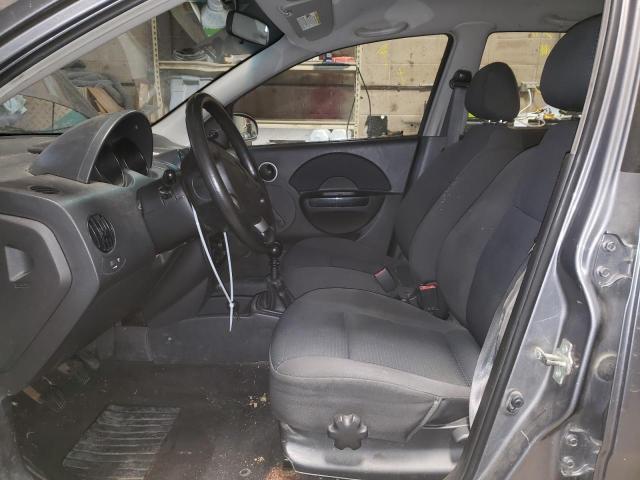 KL1TD66677B790208 - 2007 CHEVROLET AVEO BASE GRAY photo 7