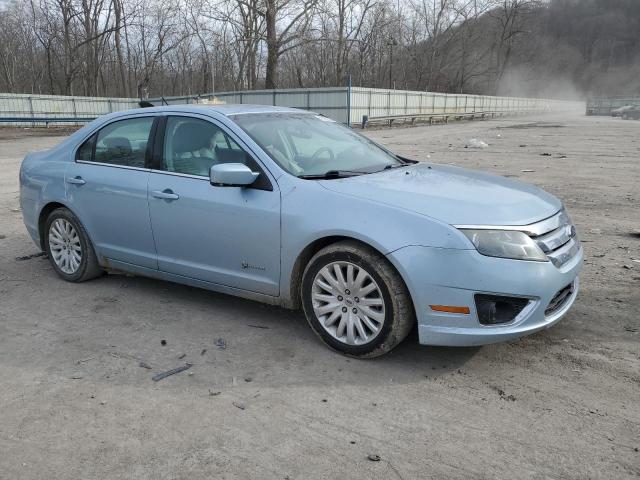 3FADP0L39AR100107 - 2010 FORD FUSION HYBRID BLUE photo 4