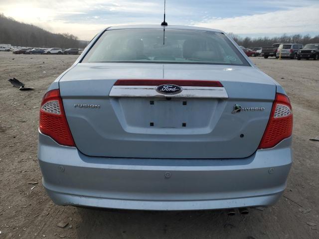 3FADP0L39AR100107 - 2010 FORD FUSION HYBRID BLUE photo 6