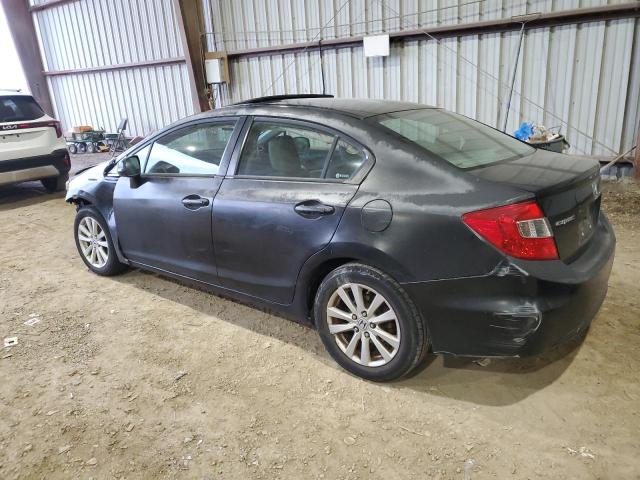 2HGFB2F9XCH307991 - 2012 HONDA CIVIC EXL შავი ფოტო 2