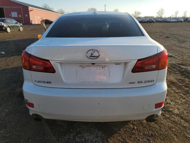 JTHCK262382020365 - 2008 LEXUS IS 250 WHITE photo 6