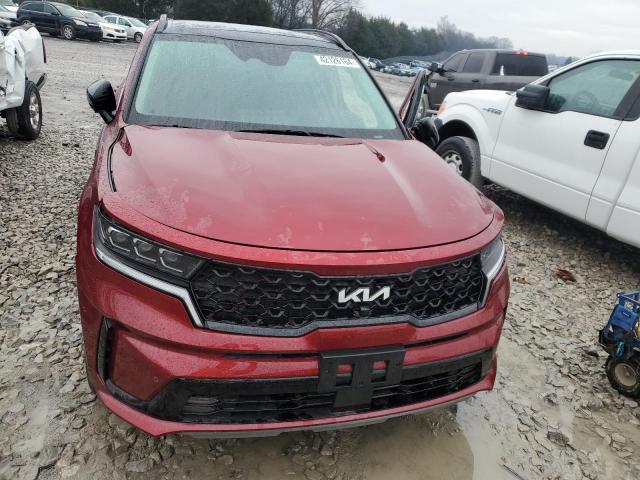 5XYRK4LF5NG087761 - 2022 KIA SORENTO SX RED photo 5