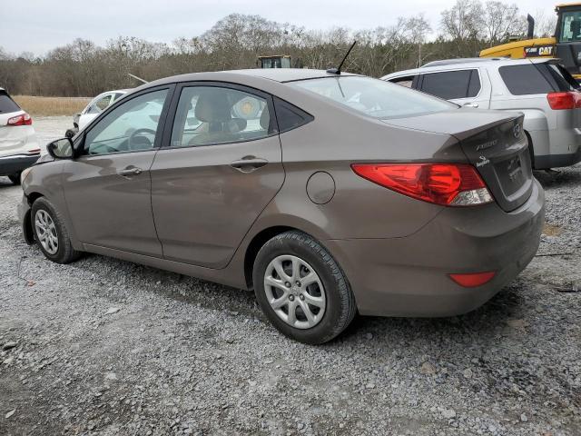 KMHCT4AE0EU710033 - 2014 HYUNDAI ACCENT GLS BROWN photo 2