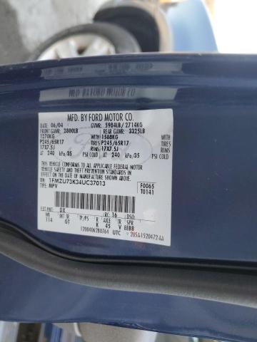 1FMZU73K34UC37013 - 2004 FORD EXPLORER XLT BLUE photo 13