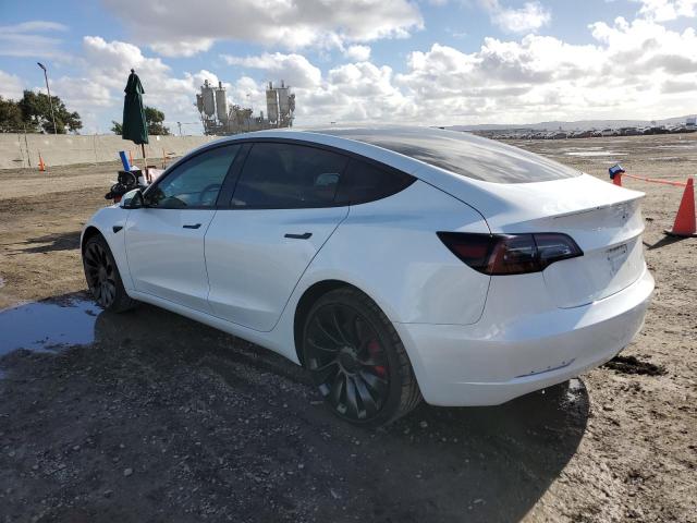 5YJ3E1ECXPF497349 - 2023 TESLA MODEL 3 WHITE photo 2