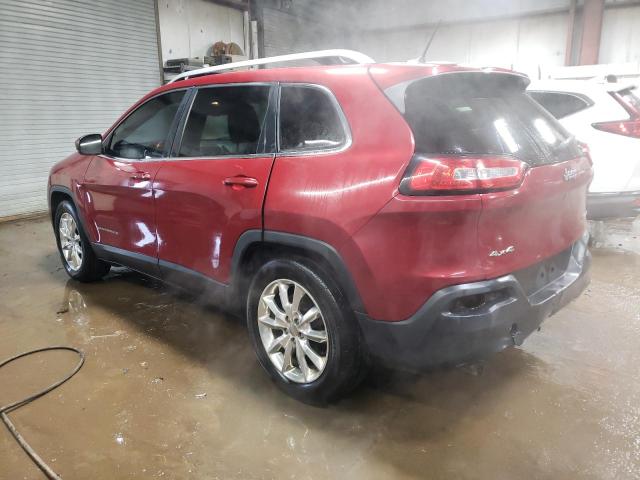 1C4PJMDS4FW717845 - 2015 JEEP CHEROKEE LIMITED RED photo 2