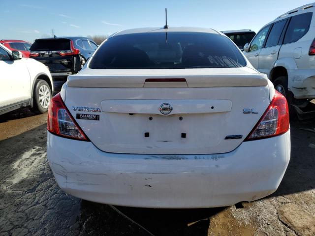 3N1CN7AP9DL849977 - 2013 NISSAN VERSA S WHITE photo 6