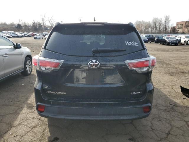 5TDBKRFHXFS213435 - 2015 TOYOTA HIGHLANDER LE BLACK photo 6