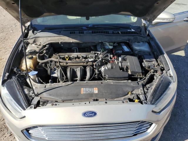 3FA6P0H75FR296610 - 2015 FORD FUSION SE BEIGE photo 11