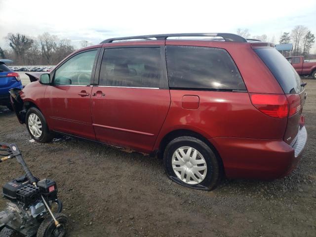 5TDZA23C34S178509 - 2004 TOYOTA SIENNA CE BURGUNDY photo 2