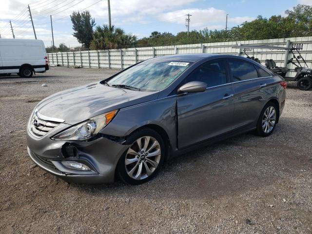 5NPEC4AC1DH787370 - 2013 HYUNDAI SONATA SE GRAY photo 1