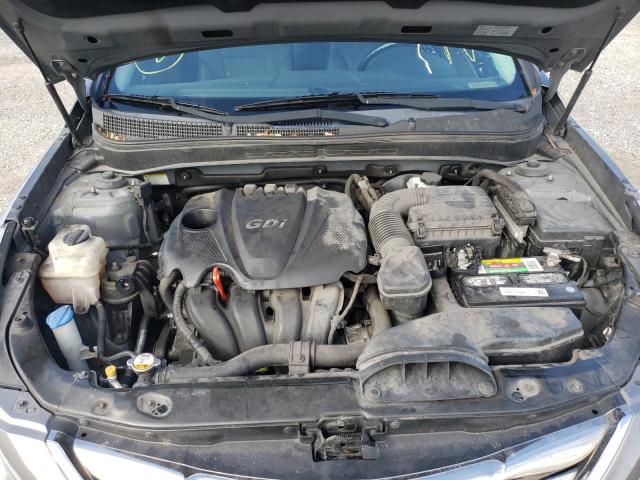 5NPEC4AC1DH787370 - 2013 HYUNDAI SONATA SE GRAY photo 11