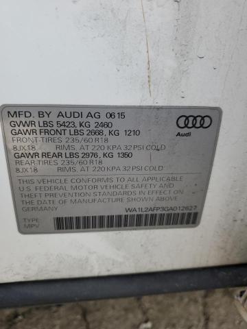 WA1L2AFP3GA012627 - 2016 AUDI Q5 PREMIUM PLUS WHITE photo 13