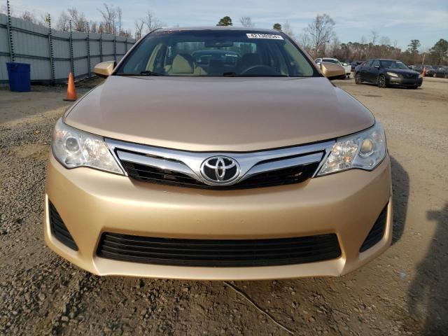 4T4BF1FK9CR268582 - 2012 TOYOTA CAMRY BASE GOLD photo 5