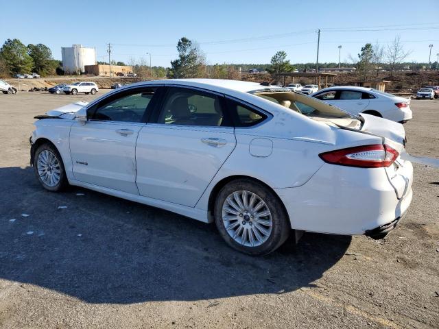 3FA6P0LU2GR402641 - 2016 FORD FUSION SE HYBRID WHITE photo 2