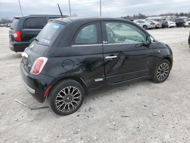 3C3CFFCR6CT229125 - 2012 FIAT 500 LOUNGE BLACK photo 3