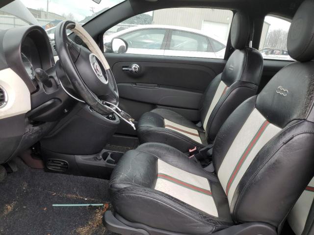 3C3CFFCR6CT229125 - 2012 FIAT 500 LOUNGE BLACK photo 7