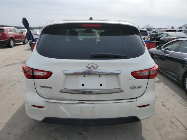 5N1AL0MN6EC536809 - 2014 INFINITI QX60 WHITE photo 6