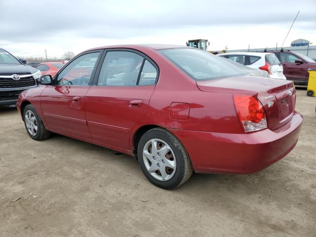 KMHDN46D16U254642 - 2006 HYUNDAI ELANTRA GLS RED photo 2